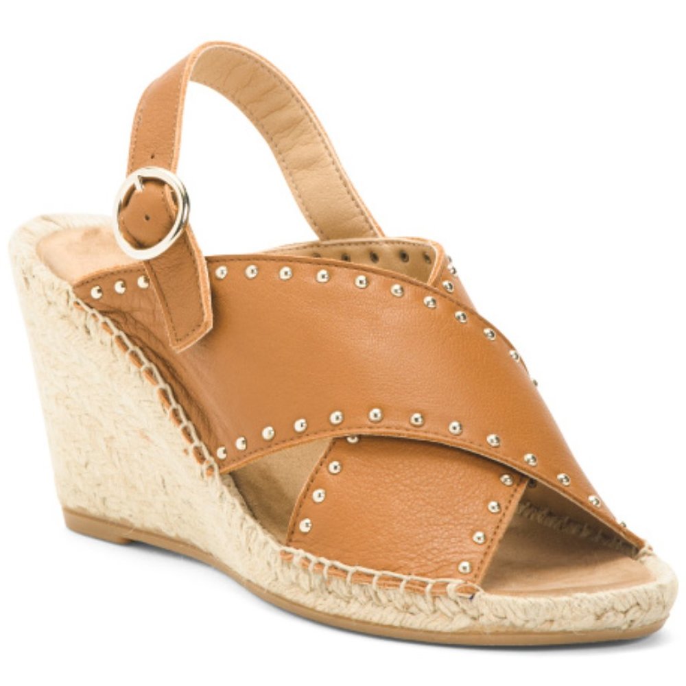 MAYPOL Leather Wedges 39 (US 8) Brand New